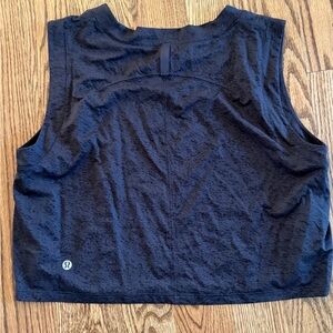 lululemon athletica Textured Black Tank Top